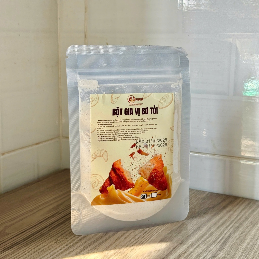 50g Bột gia vị bơ tỏi ADFOOD – dùng làm gia vị cho các món chiên và nước sốt
