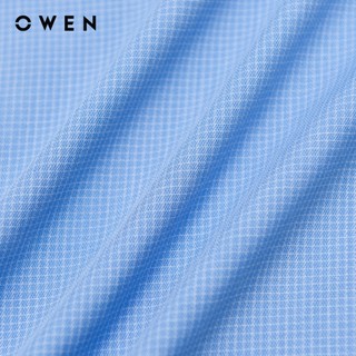 Owen - Áo sơ mi dài tay Plus size AF255079DT màu Xanh dương chất liệu Bamboo spandex