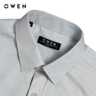 Owen - Áo sơ mi dài tay Regular Fit AR255089DT màu Xám chất liệu Bamboo spandex