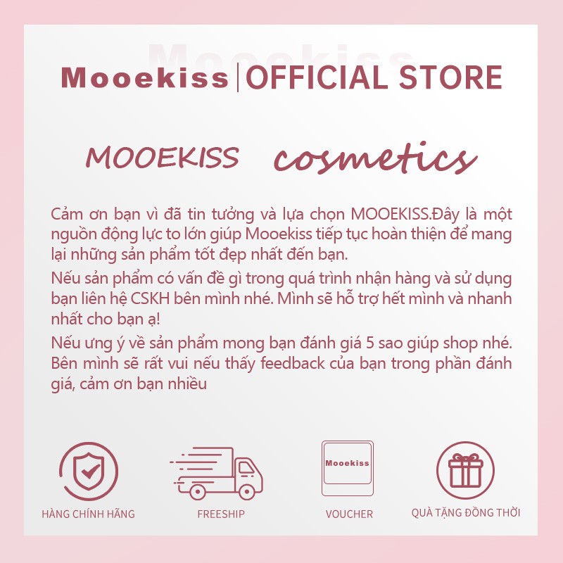 Son môi Mooekiss Mirror Lip Color làm sáng tông màu da bóng mỏng dễ tán 1g [m] | BigBuy360 - bigbuy360.vn