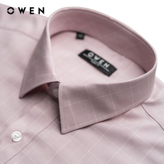 Owen - Áo sơ mi dài tay Regular Fit AR255027DT màu Hồng chất liệu Bamboo spandex