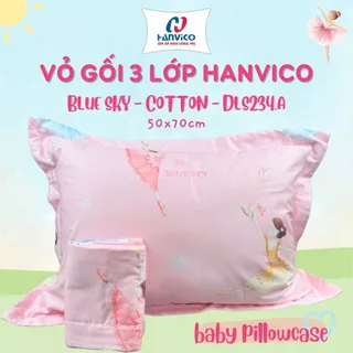 VỎ GỐI 3 LỚP HANVICO – BLUE SKY – VỎ GỐI COTTON – DLS235 (50x70cm)