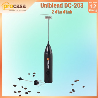 Máy đánh tạo bọt dùng pin Uniblend DC-203 - 2 đầu đánh - pin 800mAh - công suất 8W