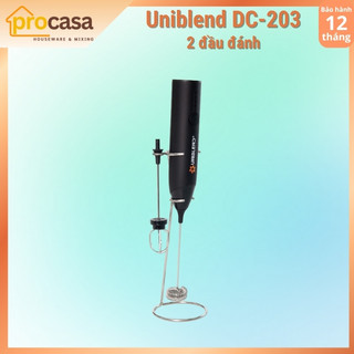 Máy đánh tạo bọt dùng pin Uniblend DC-203 - 2 đầu đánh - pin 800mAh - công suất 8W