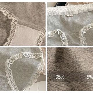 COMBO 5 Quần lót nữ cotton mềm mại thấm hút đáy lót 2 lớp kháng khuẩn viền ren gợi cảm DEVARI L5509