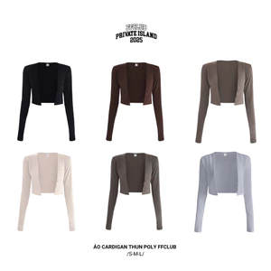 ÁO CARDIGAN THUN POLY FFCLUB MIX