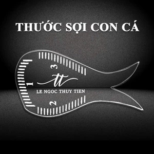 Thước Vẽ Sợi Hairstroke TT – Thước Kẻ Con Cá Dễ Dùng, Chuẩn Dáng Mày Cho Thợ Phun Xăm