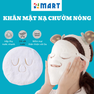 Khăn mặt nạ chườm nóng, khăn bông đắp mặt, ủ ấm, xông hơi làm nóng, thư giãn, dãn nở lỗ chân lông.