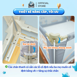 Thanh Chắn Giường Pakey LC1 Bản New Cao 105cm Ống Thép Siêu Dày, Thanh Chắn Giường Thiết Kế Chốt Nâng Cấp Bấm Hạ Dễ Dàng