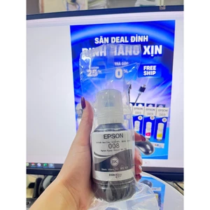 Mực Epson 008BK – Màu Đen (Black) – Bóc Máy Chính Hãng Epson - Dành Cho Máy L15150 / L6490 / L15160 / L6570