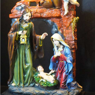 [23cm] Tượng Thánh Gia Giáng Sinh – điểm nhấn mùa lễ an lành, chất liệu resin cao cấp