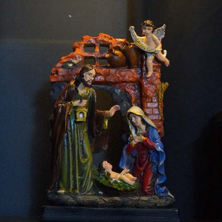 [23cm] Tượng Thánh Gia Giáng Sinh – điểm nhấn mùa lễ an lành, chất liệu resin cao cấp
