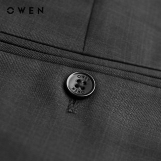 Owen - Quần tây Slim Fit Tăng đơ QST252453 màu Đen chất liệu Nano
