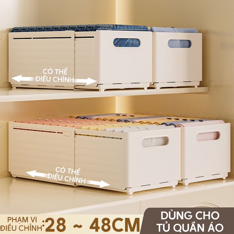 Kaleis Hộp lưu trữ quần áo gấp gọn dung tích lớn – Dụng cụ sắp xếp đồ lót, tất, phụ kiện ngăn kéo tiện lợi