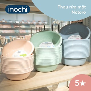 Thau rửa mặt Notoro Inochi - kháng khuẩn Ag+, nhựa PP bền chắc, bo tròn an toàn phù hợp cho bé nhỏ