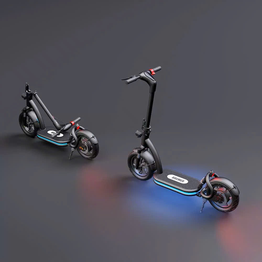 Xe máy điện mini BREMER S12 Kết Nối App gập gọn bỏ cốp xe hơi - Xe ...