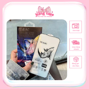 Kính Cường Lực 10D Tê Giác Cho iPhone – Siêu Bền, Chống Trầy, Full Màn – Nắng Case