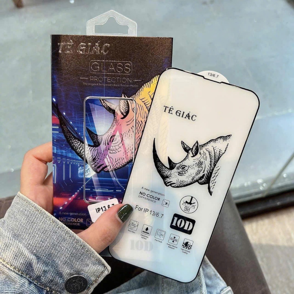 Kính Cường Lực 10D Tê Giác Cho iPhone – Siêu Bền, Chống Trầy, Full Màn – Nắng Case