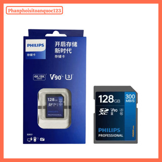 Thẻ Nhớ SDXC PH 128GB UHS-II U3 V90 – Tốc Độ 300MB/s – BH – Ghi Hình 8K, Chụp Liên Tục