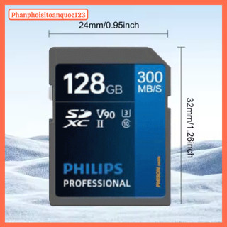 Thẻ Nhớ SDXC PH 128GB UHS-II U3 V90 – Tốc Độ 300MB/s – BH – Ghi Hình 8K, Chụp Liên Tục