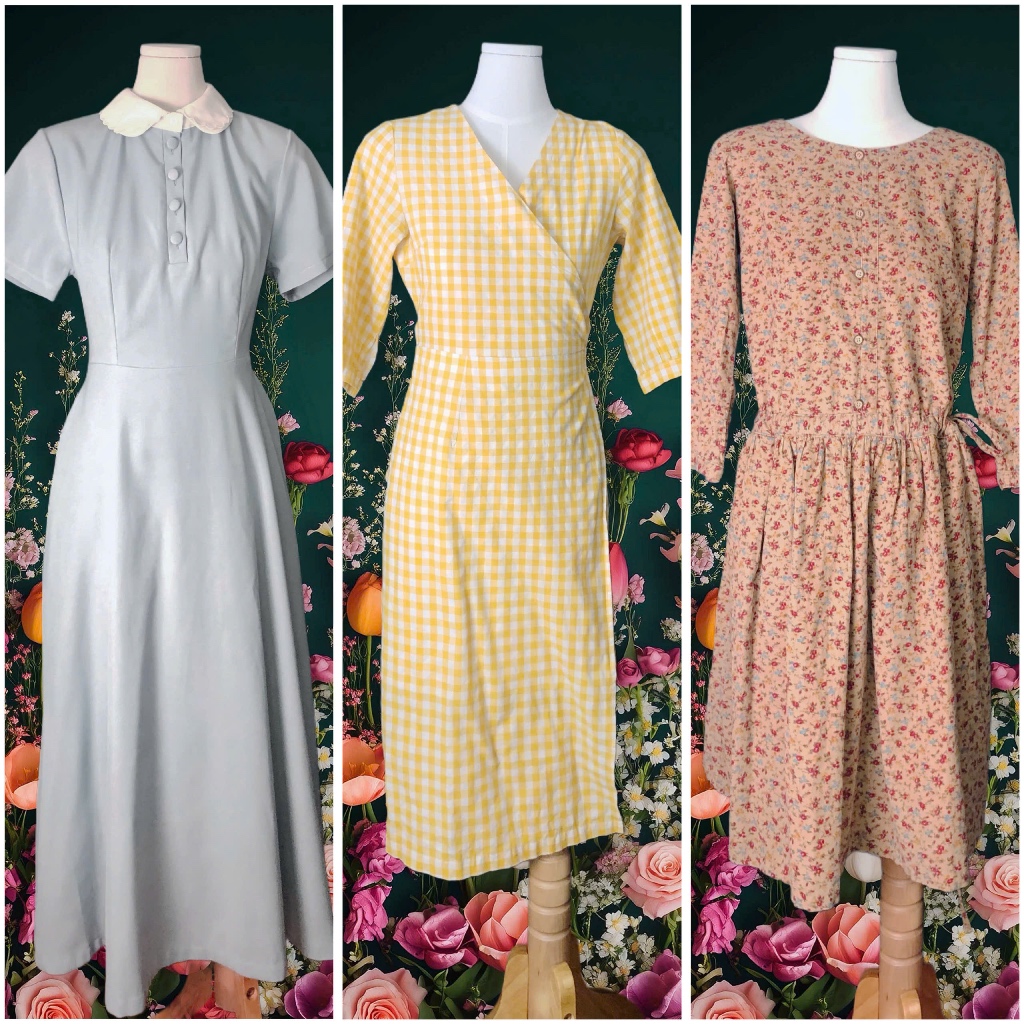 Đầm váy vintage dáng dài, ngắn, babydoll, mori, ulzzang, 2hand ins: april6_clothing