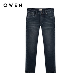 Owen - Quần jean Slim Fit QJS258013 màu Xanh chất liệu Cotton Spandex 99/1