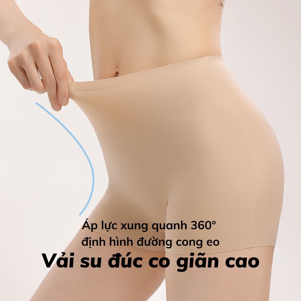 Quần mặc trong váy su cao cấp mềm mại co giãn tốt chống lộ viền ép tệp da không lộ viền LANIXA V6897
