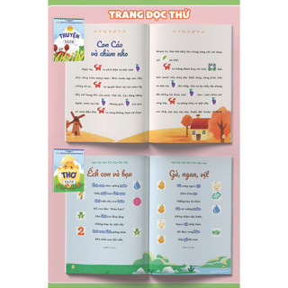 Sách - Thơ, Truyện, Đồng Dao, Câu Đố, Tập Nói Tập Đọc Cho Bé 0-6 Tuổi - Combo 4 Quyển