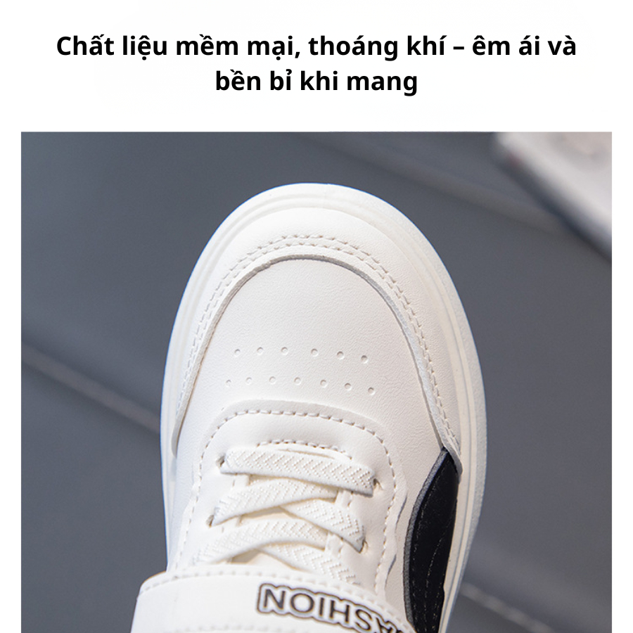 [M127] Giày Thể Thao Cho Bé Trai, Giày Đi Học, Đi Chơi Cho Bé Quai Dán Tiện Lợi Dễ Dàng Di Chuyển TH Kids