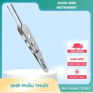 Combo 2 nhíp phẫu thuật bạc có mấu và không mấu