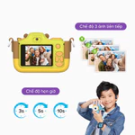 myFirst Camera 3 TẶNG KÈM VỎ CHỐNG SỐC  Máy ảnh trẻ em mini có ống kính selfie cho bé trai và bé gái — ảnh 8