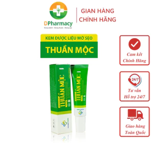 Kem mờ sẹo dược liệu Thuần Mộc, giúp dưỡng ẩm, làm mờ các vết thâm, sẹo trên da, phục hồi tổn thương