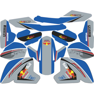 Tem Trùm FZ 150i xanh trắng chữ REDBULL,Team Decal FZ 150i xanh trắng chữ REDBULL