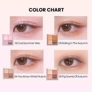 [Peripera] Bảng Phấn Mắt 4 Ô Peripera Ink Pocket Shadow