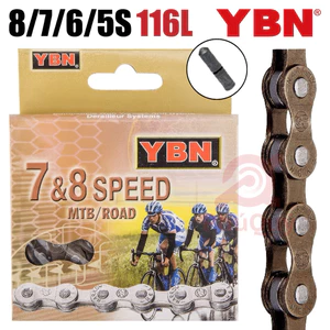 Sên Xe Đạp YBN S52-114L Dùng Líp 5/6/7 Tầng