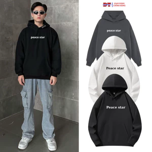 💖 MẪU HÓT 💖 Áo hoodie nam nữ có Nón unisex form rộng họa tiết thời trang năng động khoác PEACE K1