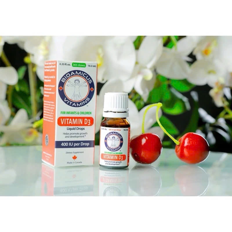 BIOAMICUS VITAMIN D3,Bổ sung Vitamin D3 cho bé yêu chai 10ml