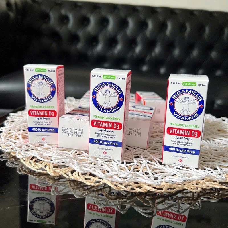 BIOAMICUS VITAMIN D3,Bổ sung Vitamin D3 cho bé yêu chai 10ml