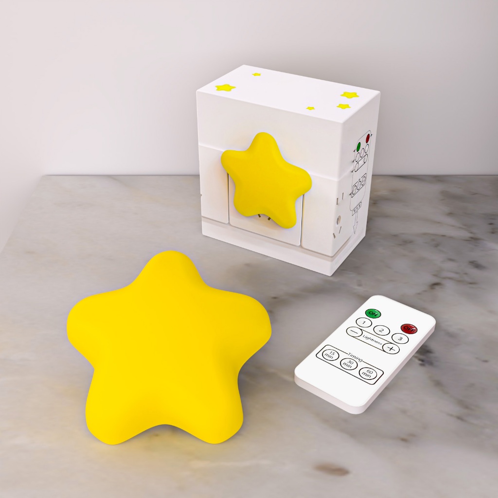 Đèn Ngủ Ngôi Sao LED Đa Năng Decor Square - Kèm Điều Khiển Từ Xa, Hẹn Giờ, Decor phòng ngủ