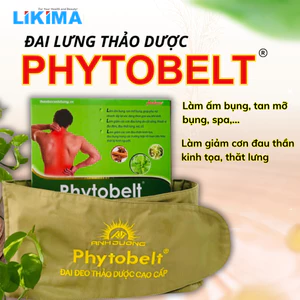 Đai Chườm Nóng Thảo Dược Phytobelt Likima – Giảm Đau Lưng, Bụng Kinh, Thoái Hóa Cột Sống (Hương Liệu Tự Nhiên)