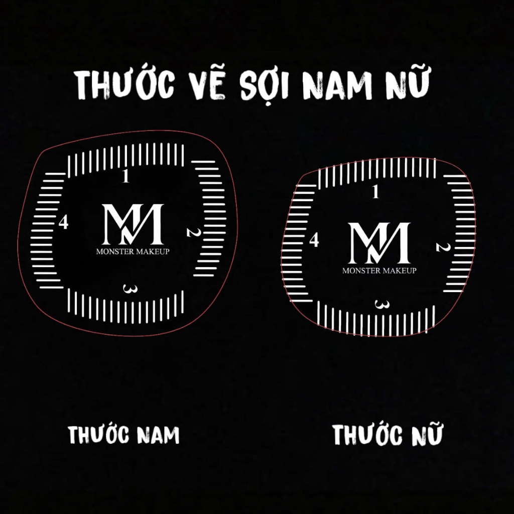 Thước Vẽ Sợi Chân Mày MM Spine Nam + Nữ