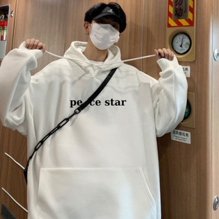 [MẪU MỚI] Áo hoodie nam nữ in chữ PEACE STAR họa tiết phối túi to tiện dụng 4 size 40-68kg - DTB K1