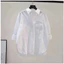 Áo sơ mi nữ dài tay , chất thô cotton cao cấp mềm mát dáng rộng đuôi tôm full size 40-70kg.H1.