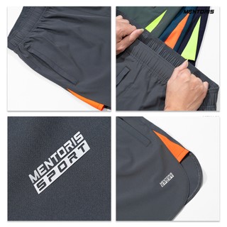 Quần Short Nam Thể Thao MENTORIS Vải Gió 5 Inch, Form Regular Fit, Nhẹ Mát Vận Động MSR13