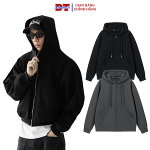 Áo hoodie khóa zip unisex ⚡️ CÓ VIDEO ⚡️ Áo chống nắng có nón nam nữ chất nỉ form rộng dây kéo K1