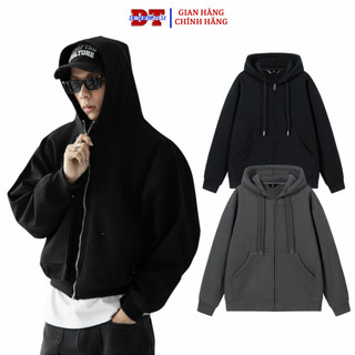 Áo hoodie khóa zip unisex ⚡️ CÓ VIDEO ⚡️ Áo chống nắng có nón nam nữ chất nỉ form rộng dây kéo K1