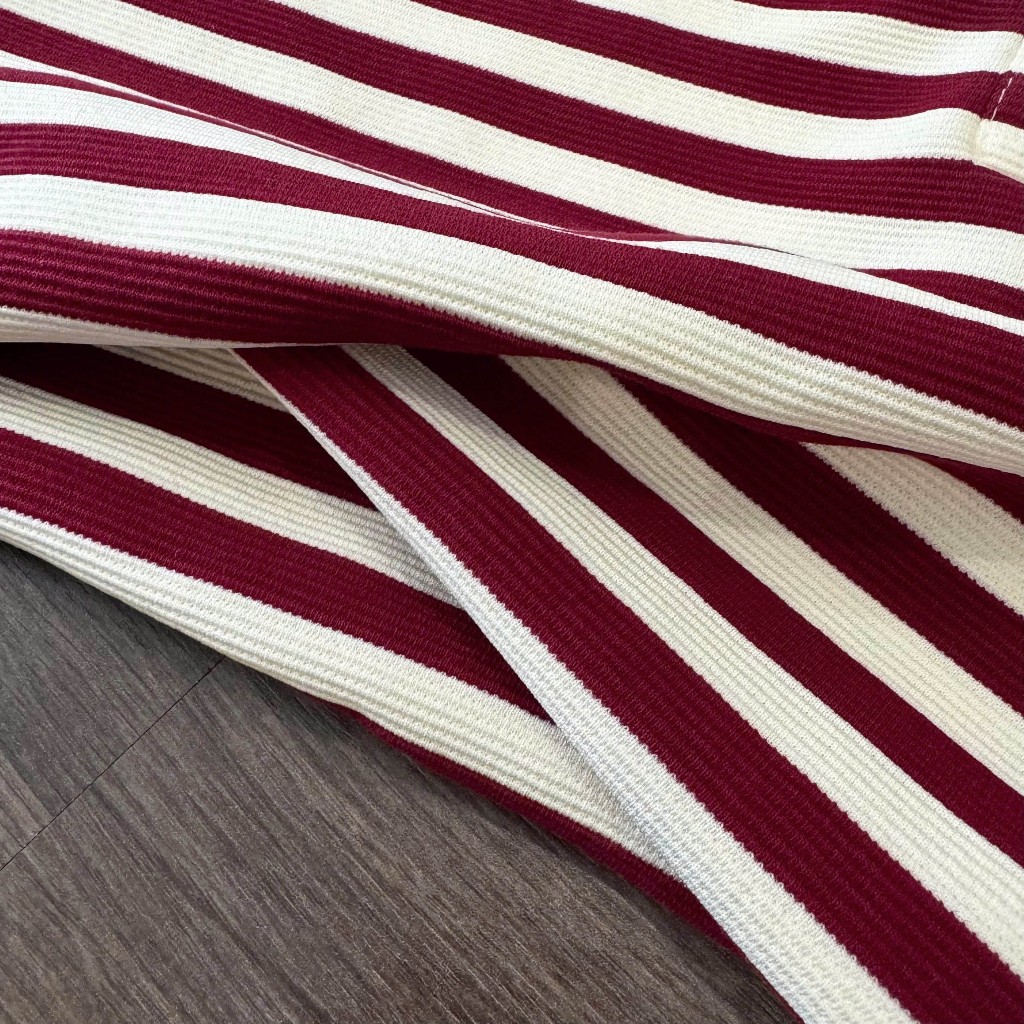 Áo Polo Mirage Sọc Màu Đỏ Thanh Lịch, Bắt Mắt Local Brand Chất Cotton Mềm Mịn.