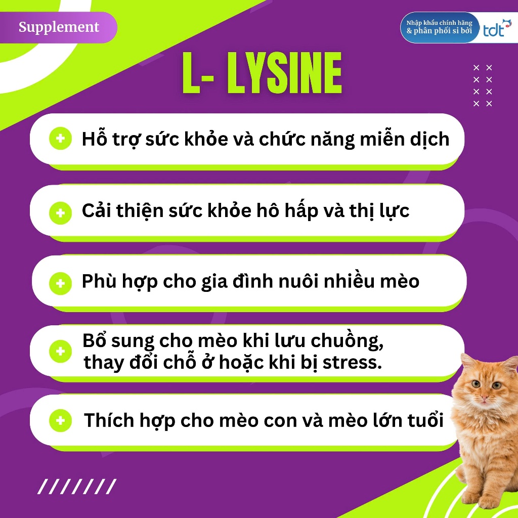 Viên Nhai Pet Naturals L-LYSINE 90g Túi 60 Viên, Bổ Sung Lysine, Hỗ Trợ Hệ Miễn Dịch Cho Mèo Petlove
