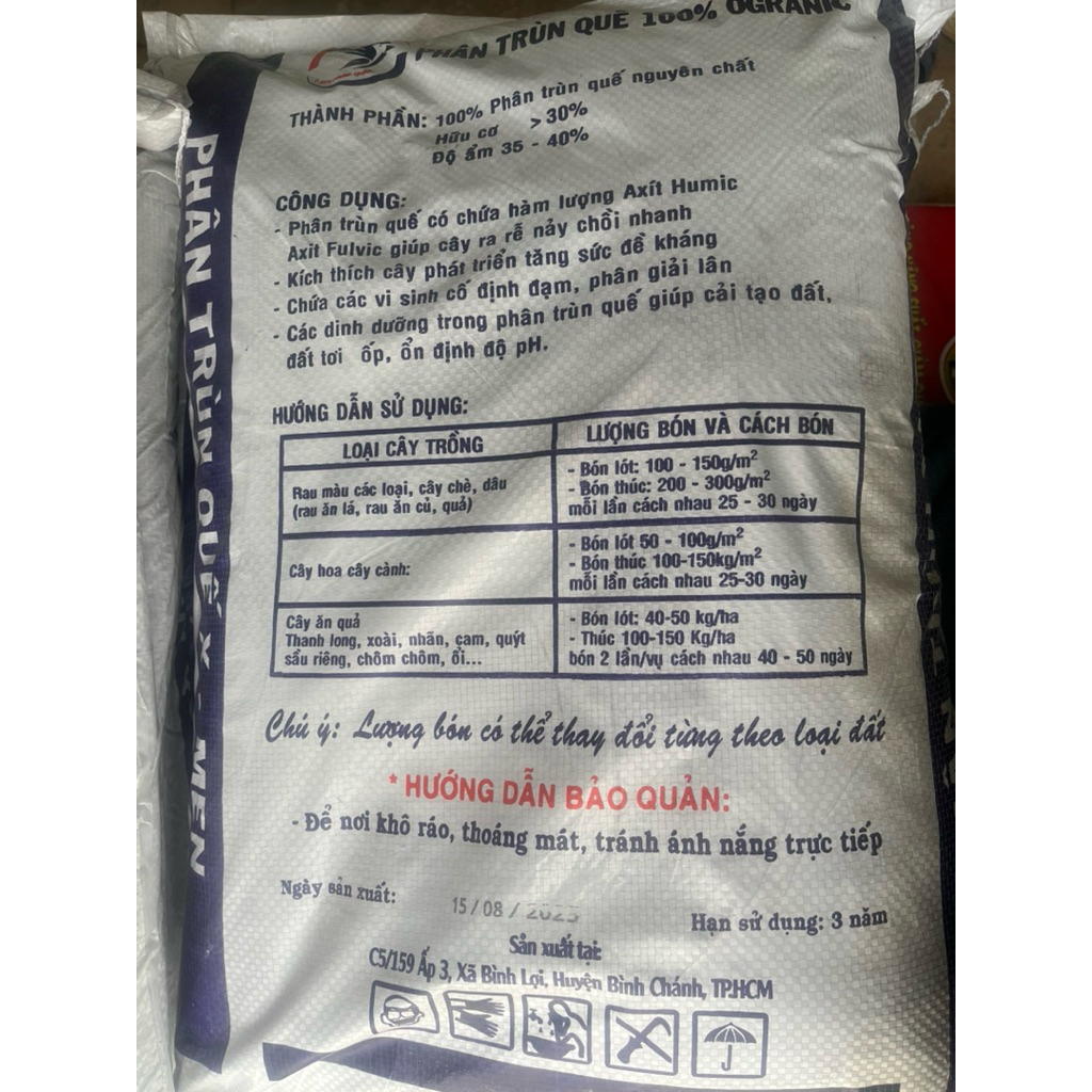 Túi zip 1kg phân trùn quế-phân bón hữu cơ cho cây trồng