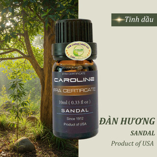 Tinh dầu xông thơm phòng thiên nhiên CAROLINE hương Trầm Full size nhỏ, mùi hương bí ẩn - Chính Hãng